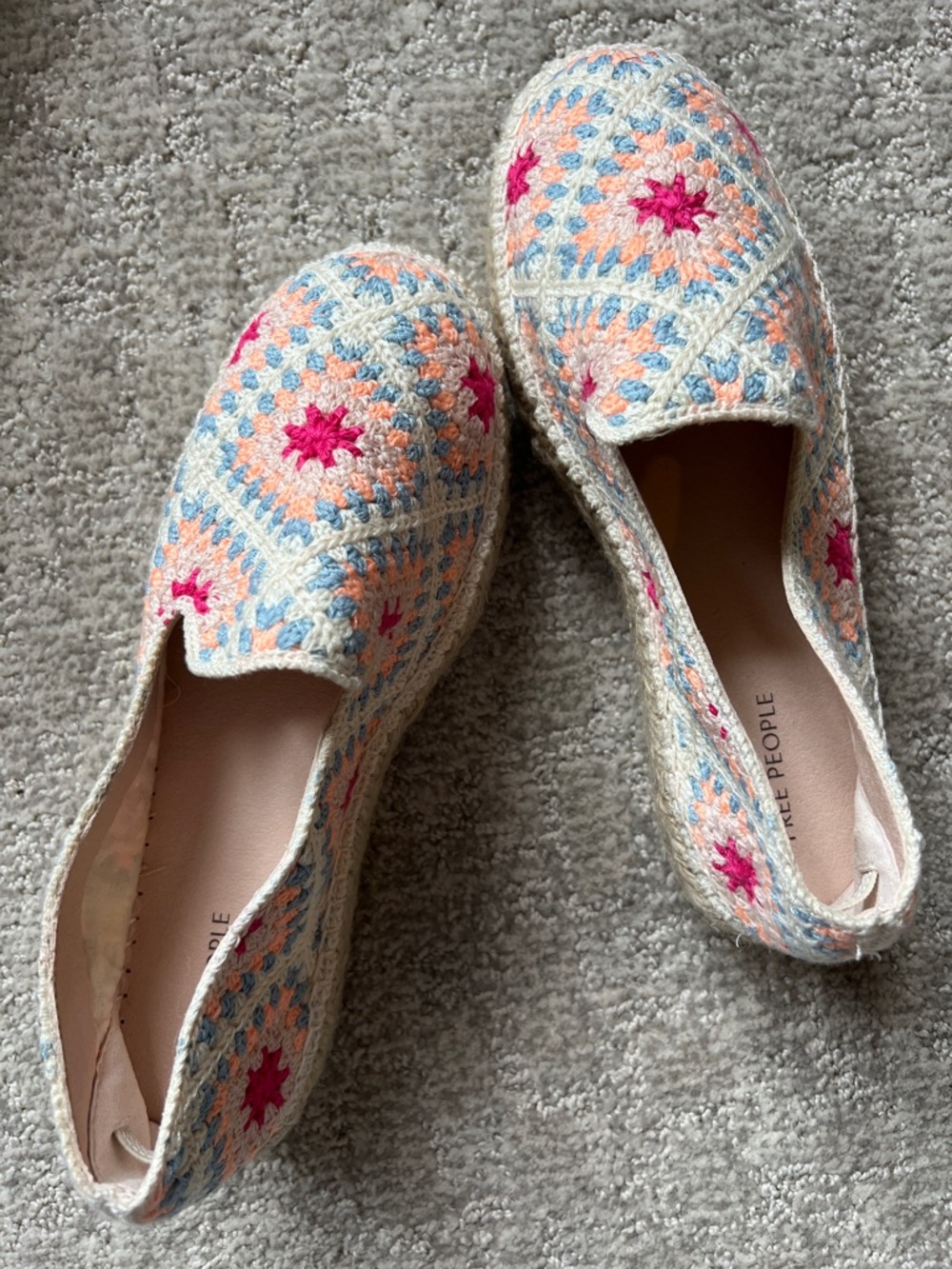 FREE PEOPLE Gran Via Crochet Espadrilles
